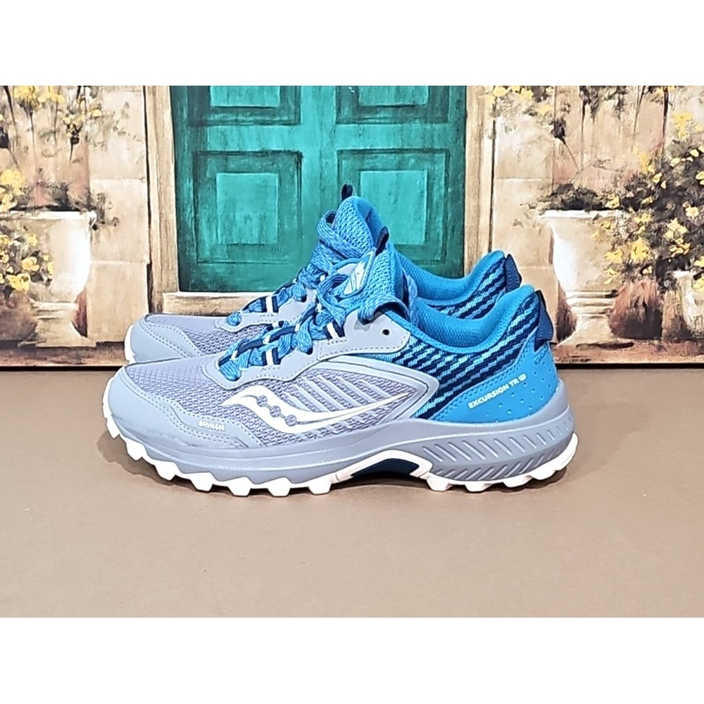 Saucony Women's Excursion TR 15 Running Shoes, Alloy/Topaz, 7 US - USED‎